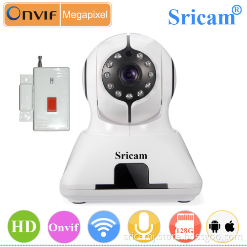 Sricam Wi-Fi Pan Tilt IP camera Indoor IR-CUT Baby monitor Alarm with Door sensor 720P HD